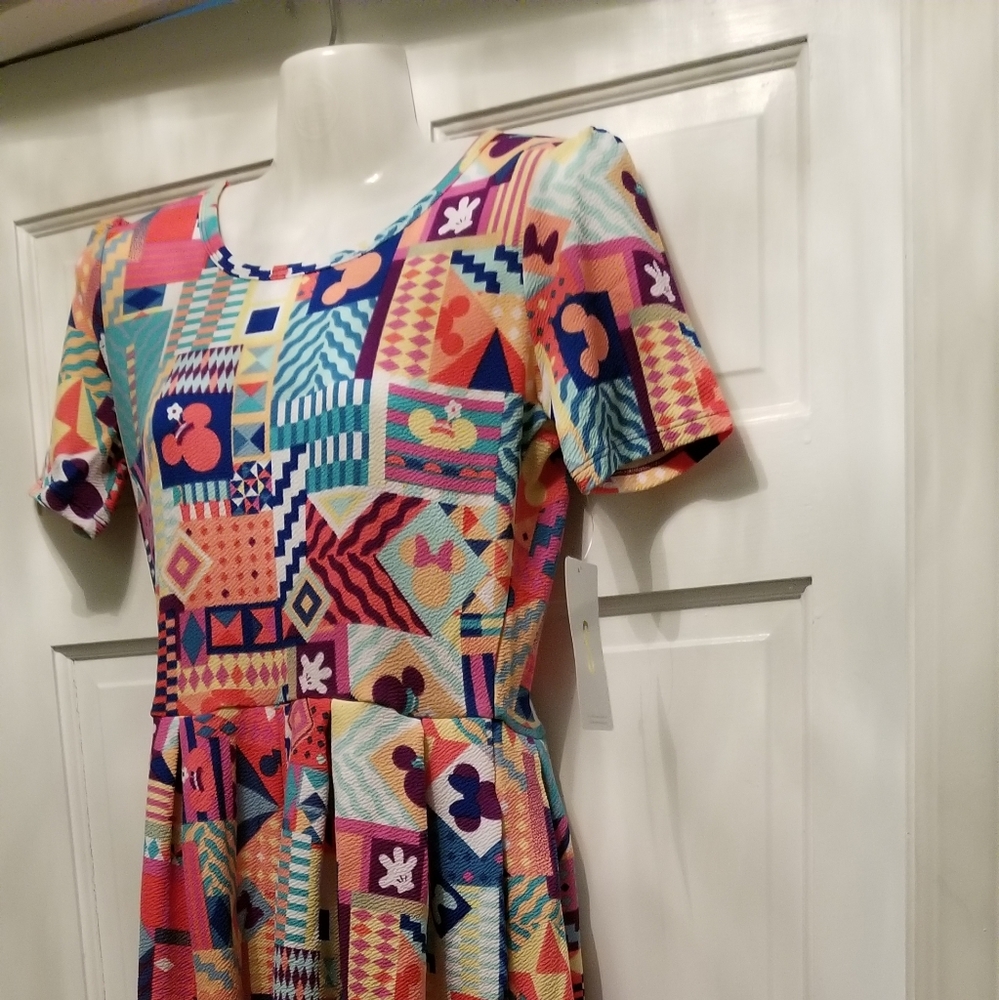LuLaRoe Amelia Dress Mickeymouse